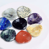 8 Different Materials Worry Stone Heart