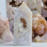 Beautiful Pink Amethyst Druzy Tower/Point