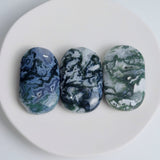 Natural Moss Agate Plam