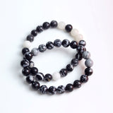 Snowflake Obsidian Bracelet